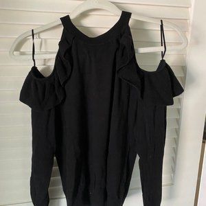 Black Cold Sholder Sweater